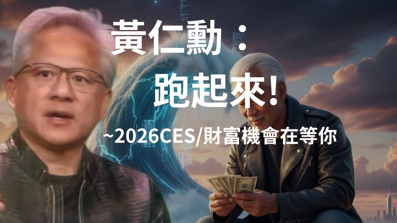 富爸爸教你用 AI「跑起來」，在超音速海嘯中翻轉財富！黃仁勳 CES 2026 十大亮點解讀
