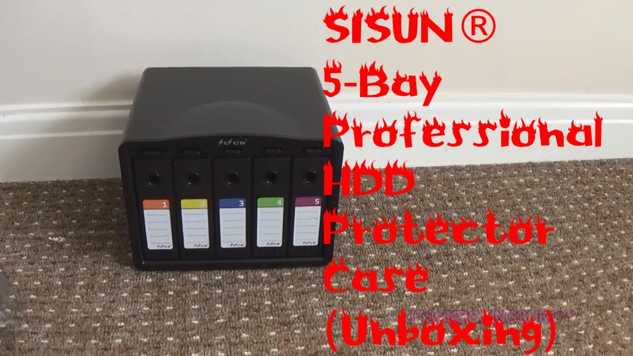 SISUN&reg; 5 Bay Professional HDD Protector Case (Unboxing)