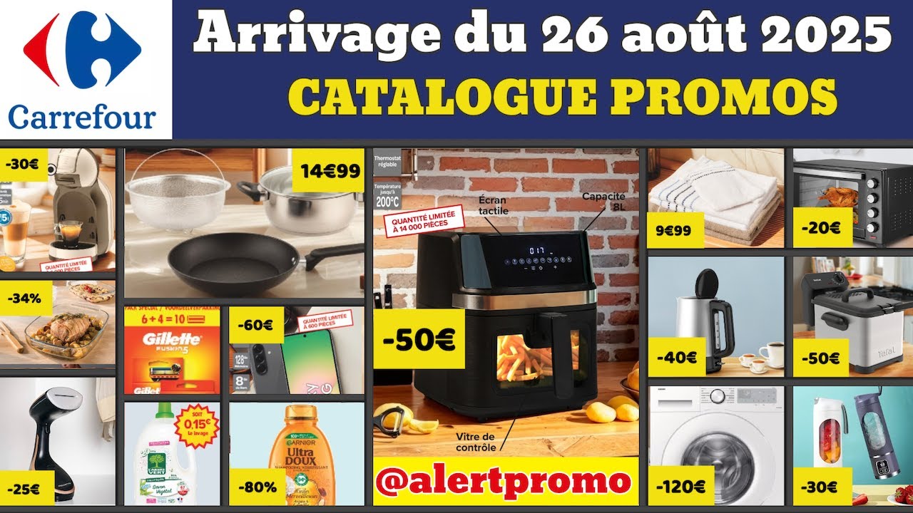 catalogue CARREFOUR spécial maison du 26 août 2025 ✅ Arrivage cuisine linge 🔥 Promos deals pub