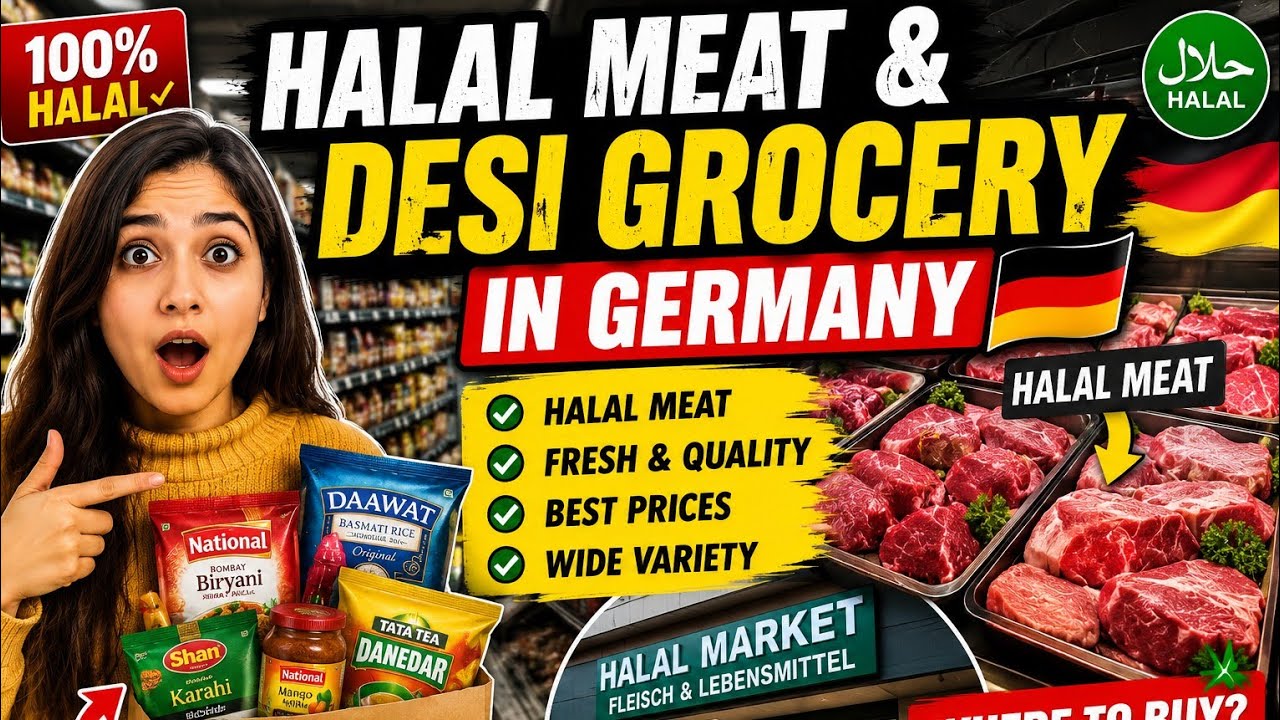 Halal Grocery and Meat Shopping in Berlin Germany