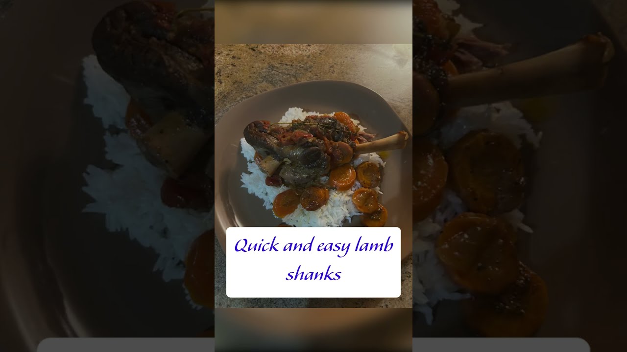 Quick and easy lamb shanks