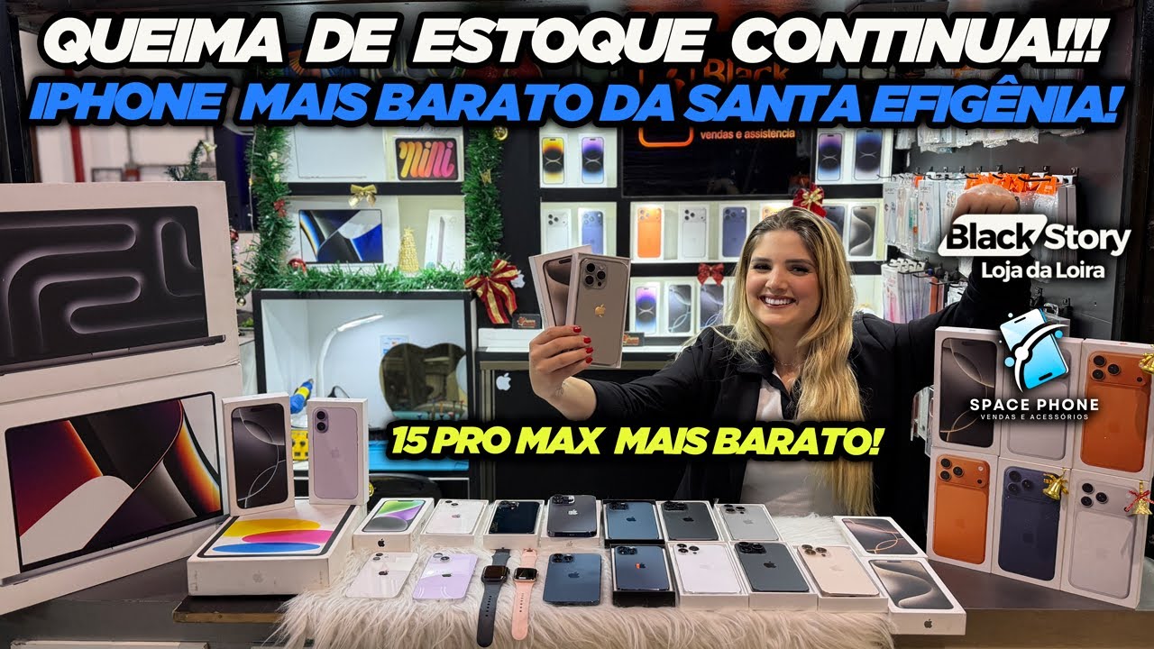 QUEIMA DE ESTOQUE CONTINUA!!! IPHONE MAIS BARATO DA SANTA IFIGÊNIA