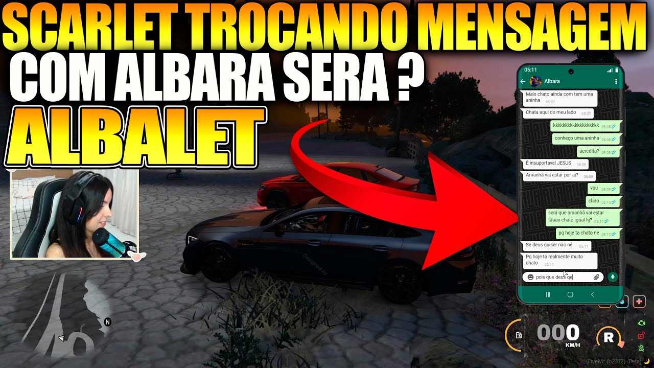 SCARLET TROCANDO MENSAGEM COM ALBARA SERA ? (ALBALET)