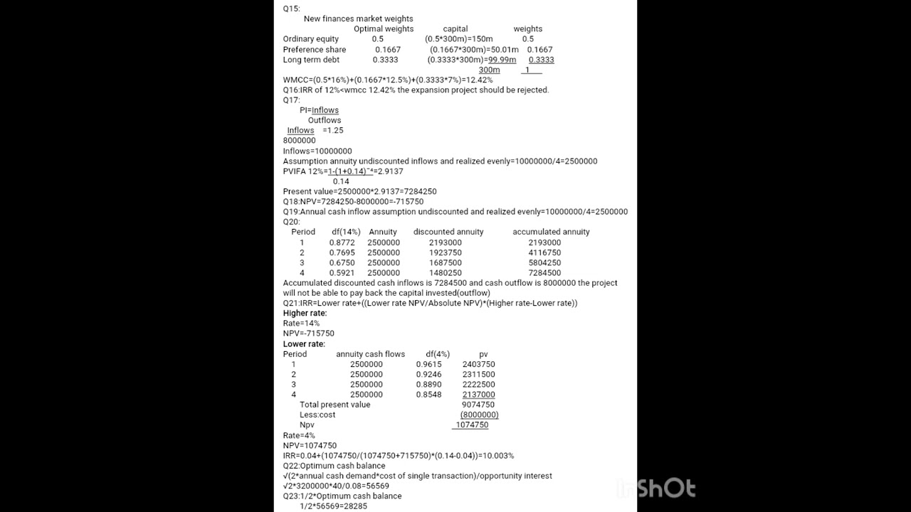 DECEMBER 2025 FUNDAMENTALS OF FINANCE QUESTION 1 TO 50(KASNEB)