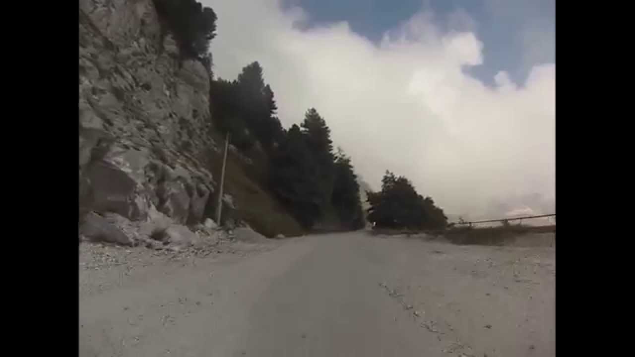 (fast motion 400%) Alpi Apuane da Carrara a Campo Cecina - car webcam