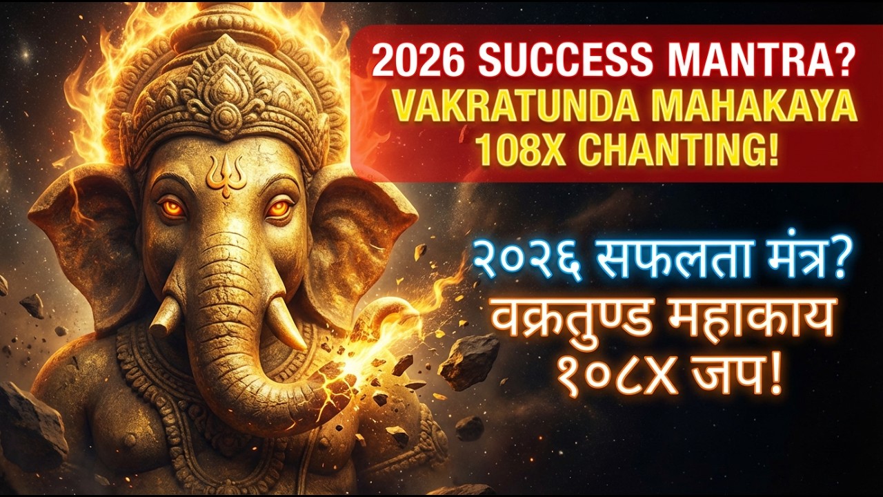 START Your Day With Vakratunda Mahakaya | Ganesh Mantra Jaap for Success & Protection 2026