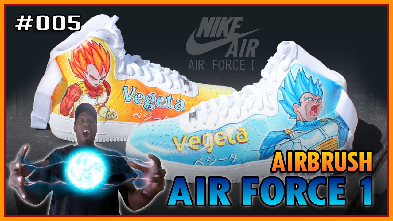 Dragon Ball Z Vegeta Airbrush Air Force 1 | FEW Does It! #005 Air