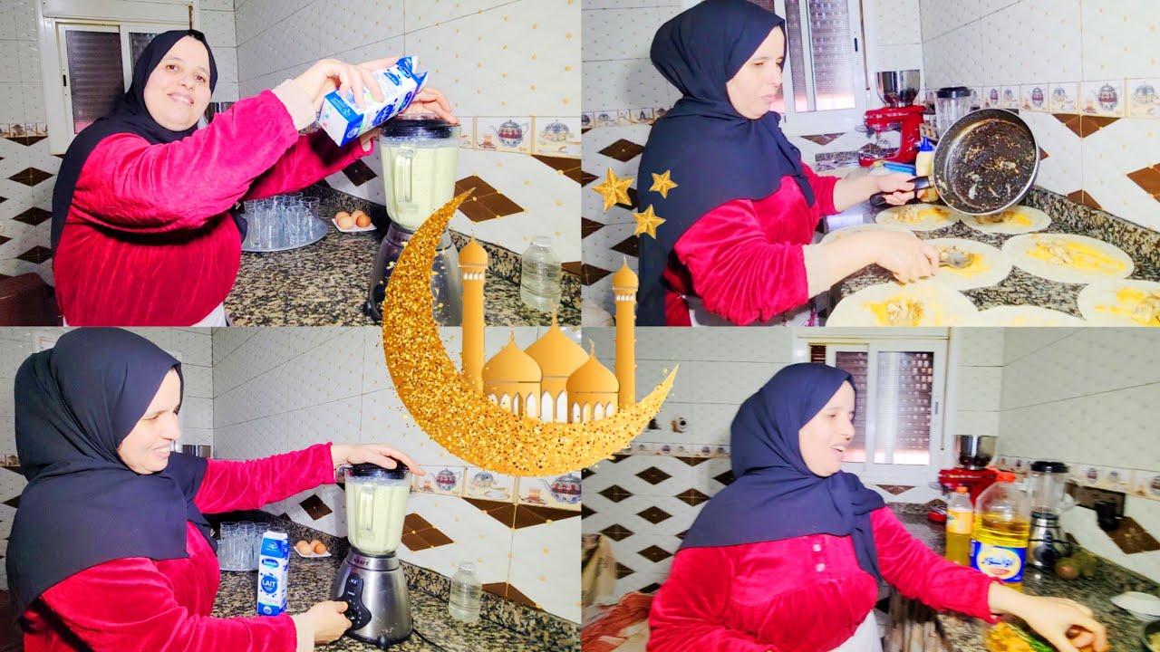 الفطور الثاني في رمضان 🤲🏻 طاكوس يا سلام العصير صحي بالبروتينات 💪🏻