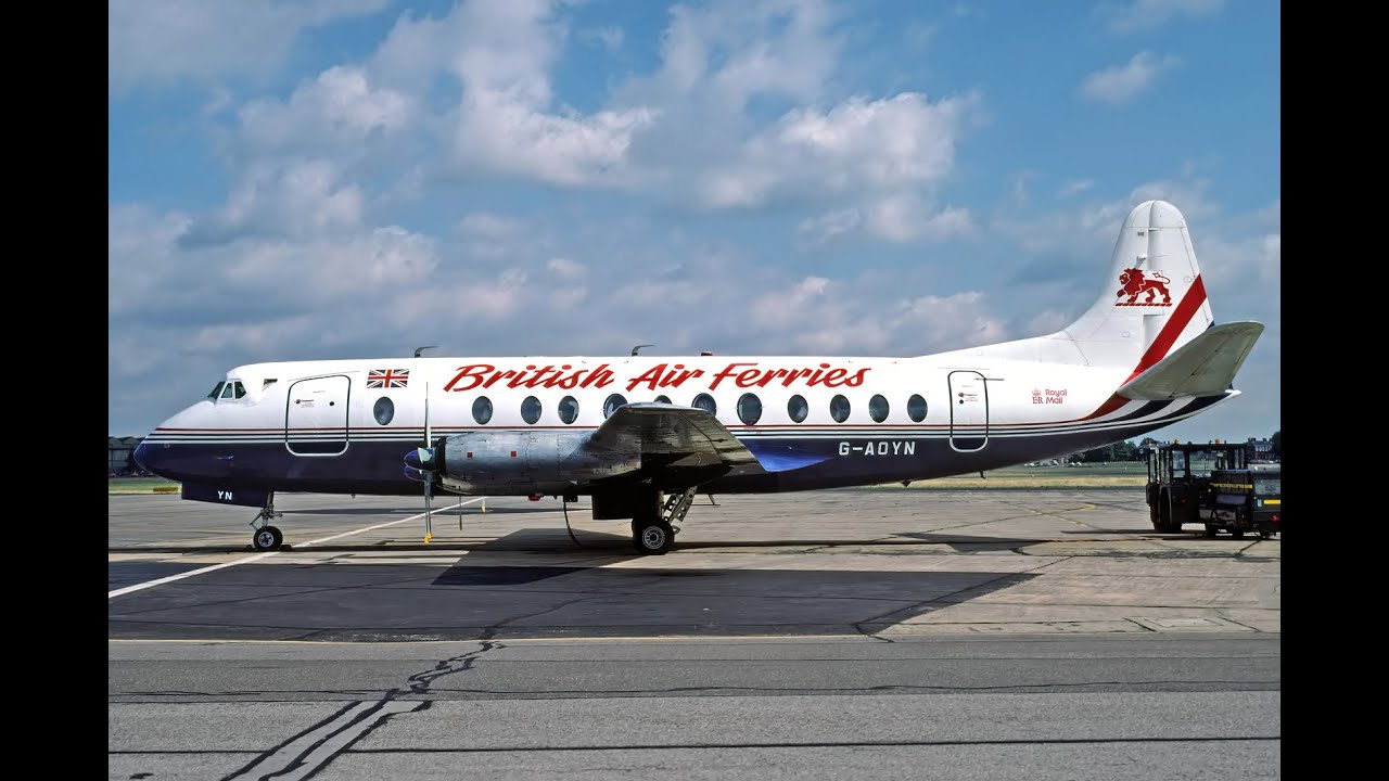 V.806 G-AOYN at Northolt for Viscount 40th anniversary flight, 29.07.90