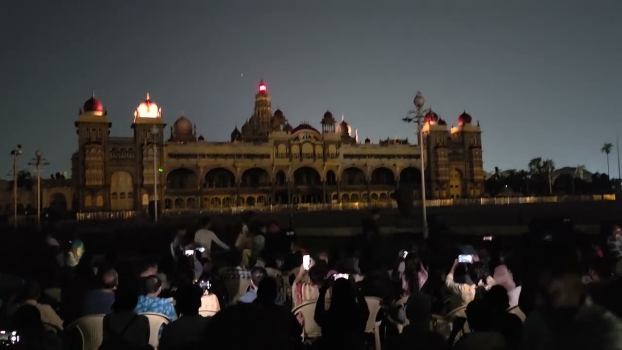 Sound and light show at mysore palace ✨️