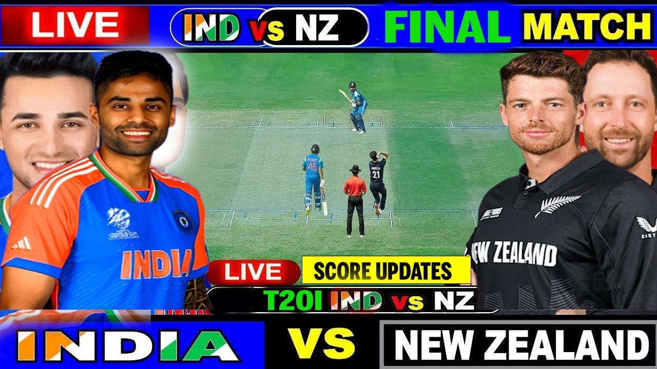 🔴Live: India vs New Zealand T20 World Cup Final Live | India vs New Zealand Live | IND vs NZ LIVE