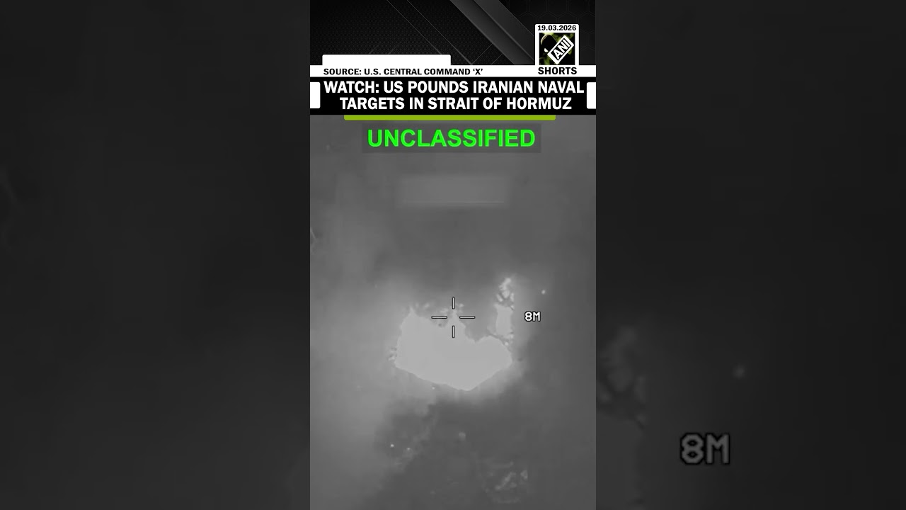 Watch how US strikes destroys Iranian Naval targets in seconds in Strait of Hormuz