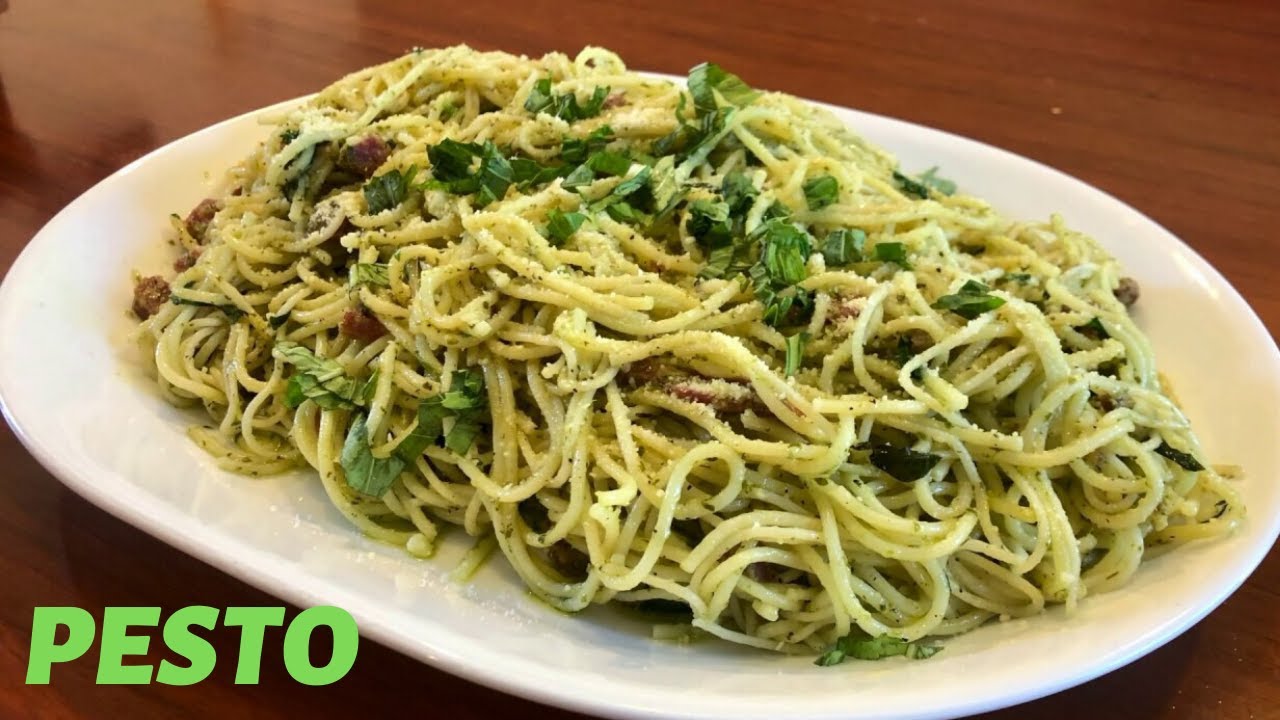 Garlic Basil Pesto Pasta