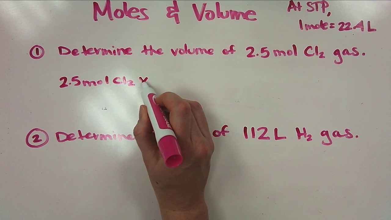 Converting Between Moles & Volume