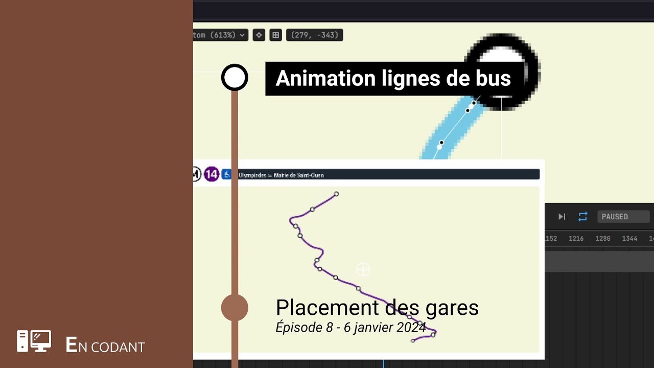 Placement des gares - Animation lignes de bus - En codant
