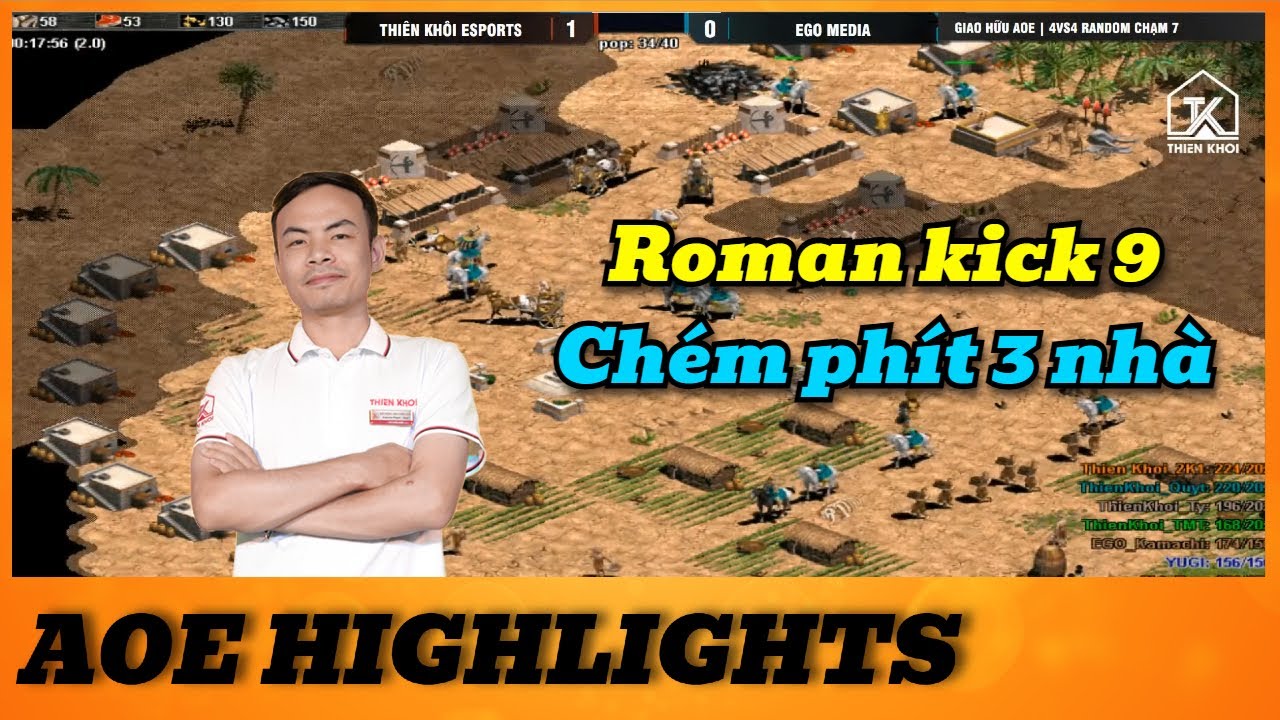 Cam Quýt Roman kick 9 chém Phít 3 nhà !