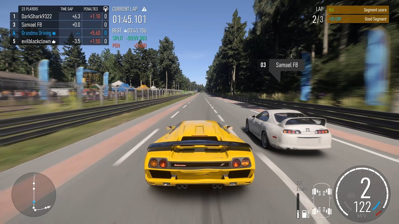 1200+ HP Lamborghini Diablo SV Flies At Over 270mph in Le Mans! (Forza Motorsport)