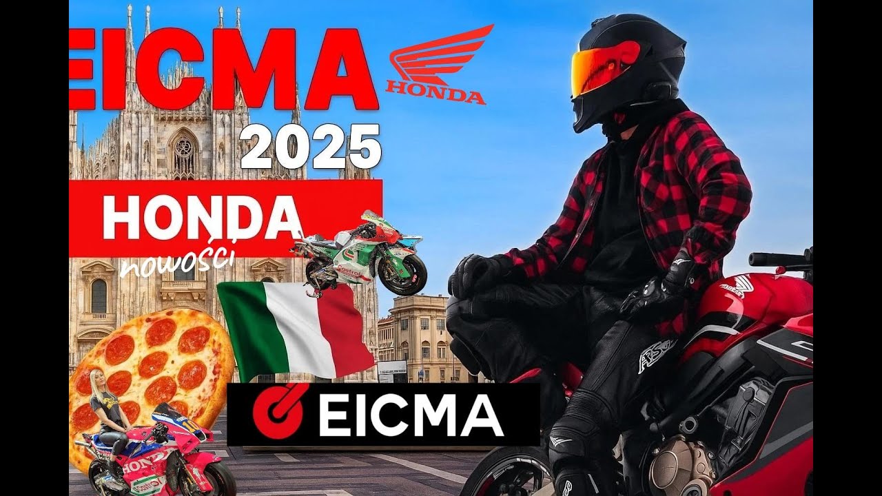 EICMA 2025 Mediolan🇮🇹 - czyli NAJWIĘKSZE targi MOTOcyklowe 🏍 - Wyjazd z ekipą HONDY 😊❤️🖤