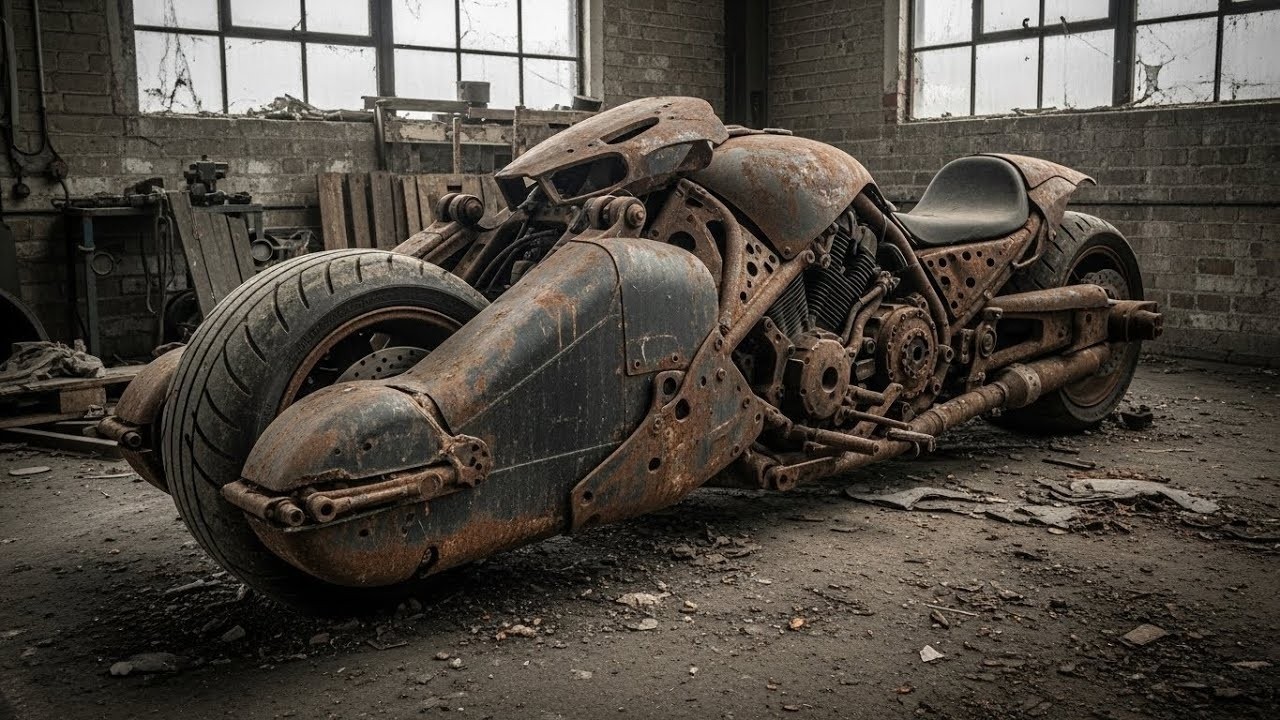 Rusted 2008 BATPOD Motorcycle Full ASMR Rebuild & Restoration — Satisfying Workshop Sounds