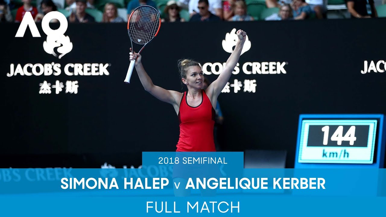 Simona Halep v Angelique Kerber Full Match | Australian Open 2018 Semifinal