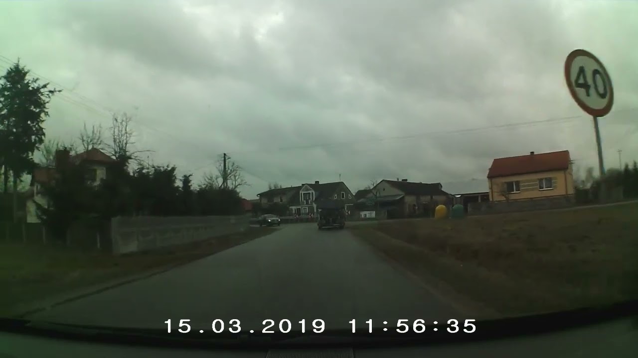 Przejazd  drogo powiatowo Przeradz Nowy Sierpc 2019r.