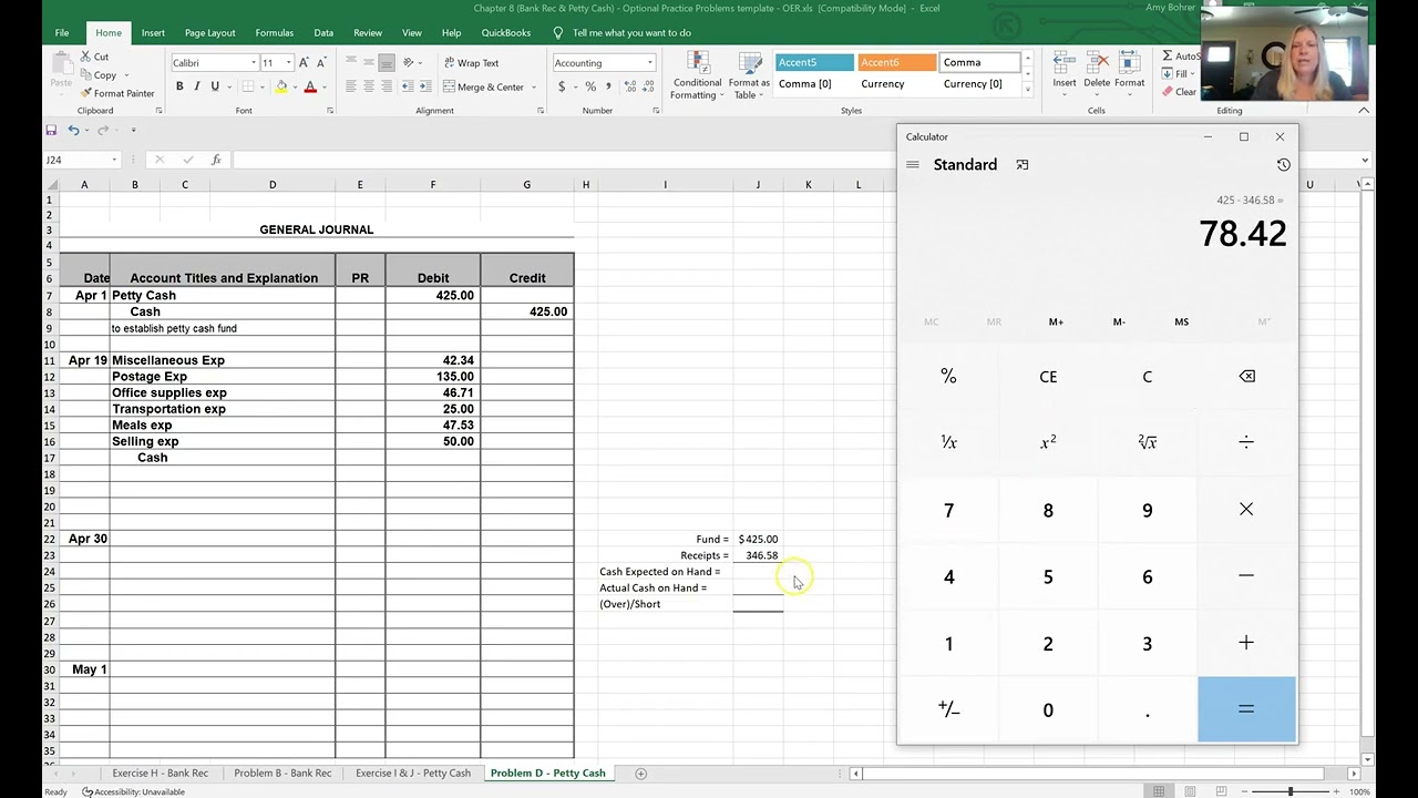 Petty cash journal entries
