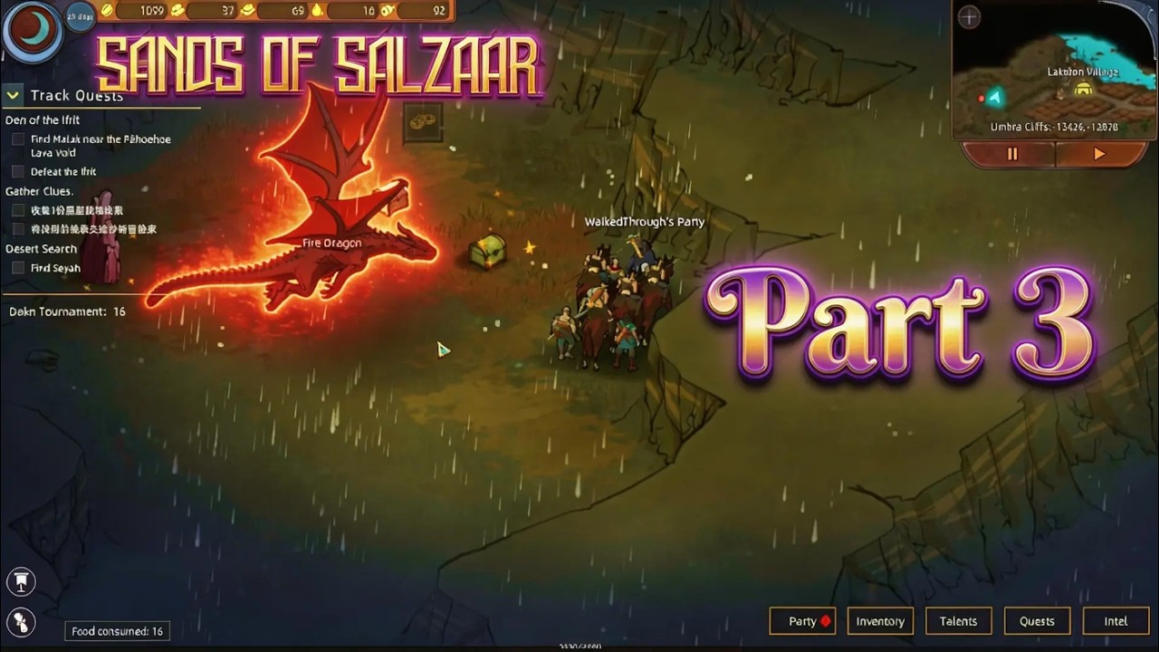 Sand of Salzaar Gameplay Part 3 - A red dragon in the desert?