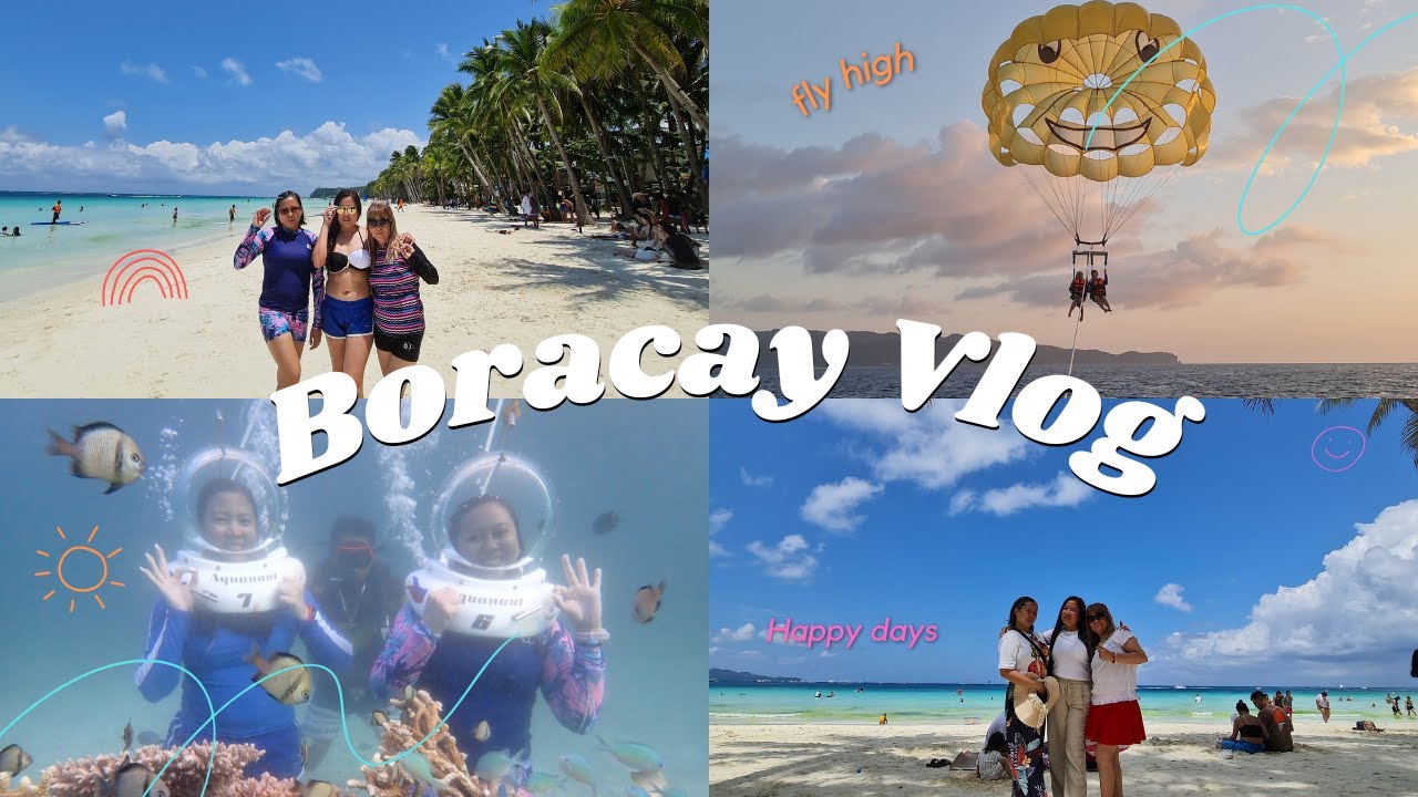 BORACAY VLOG | PARASAILING + HELMET DIVING + FOOD TRIP