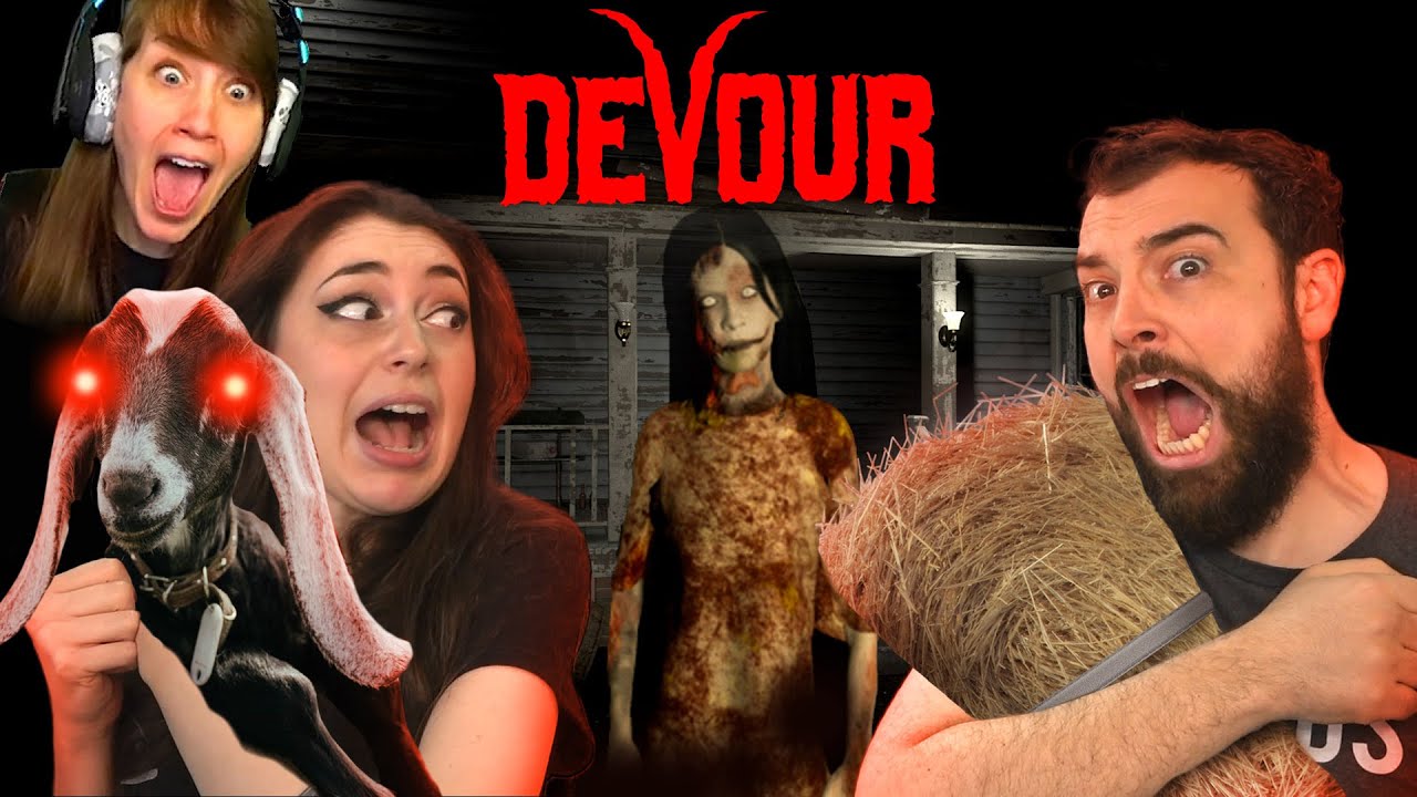 Sacrificing Goats While Running From a Scary Lady in Devour! (flashing lights)