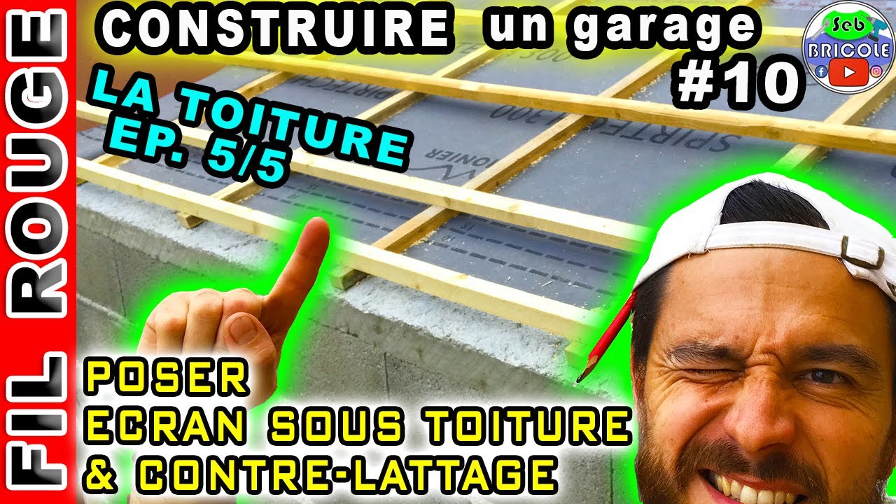 [🏛TOITURE🏛] COMMENT POSER UN ECRAN SOUS TOITURE AVEC CONTRE LATTAGE ?💪