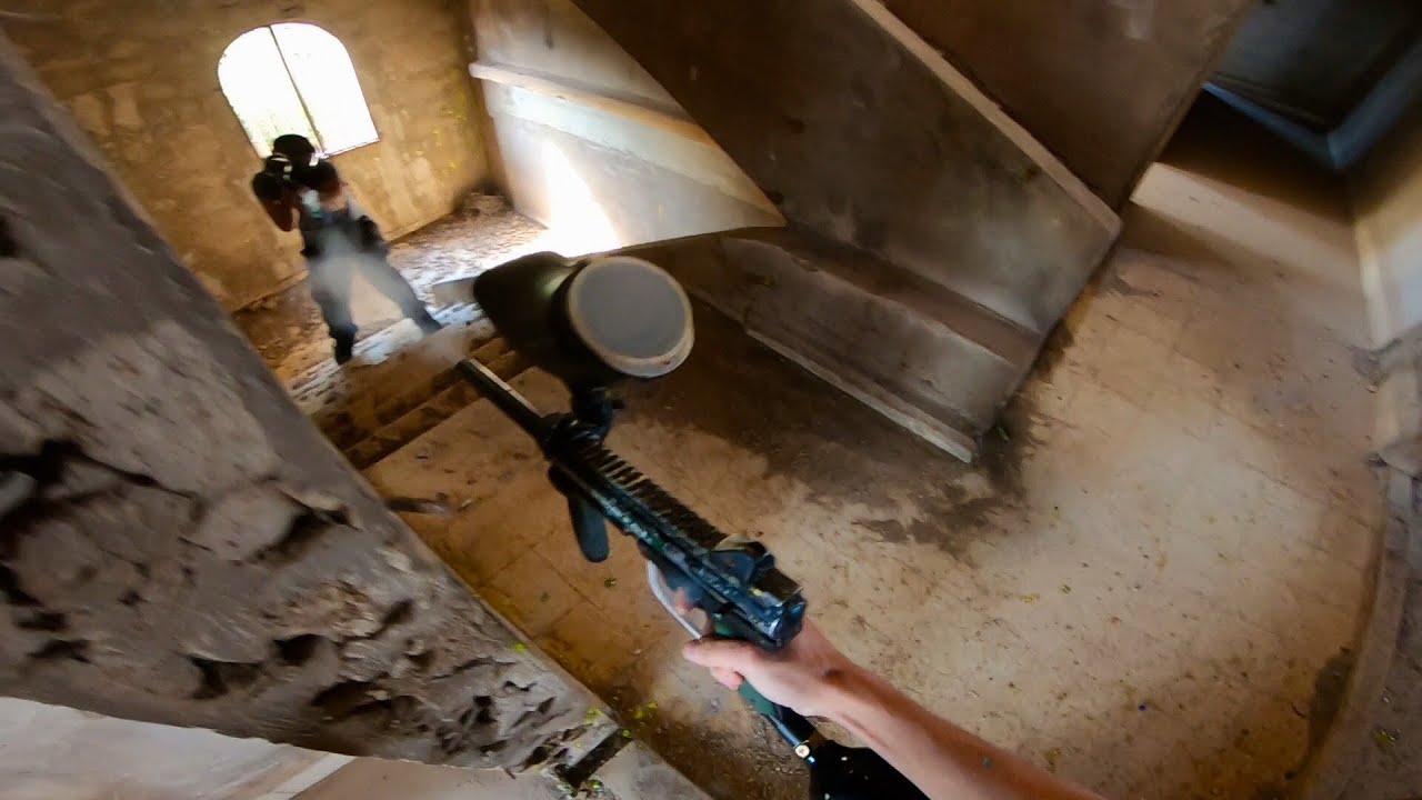اقوى تحدّي حرب - القصر المهجور - insane paintball firefight