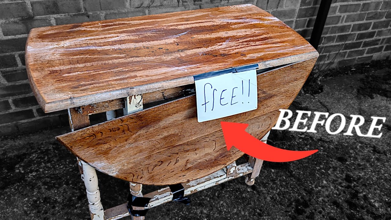 Drop leaf table Restoration | BEAUTIFUL grain Revealed