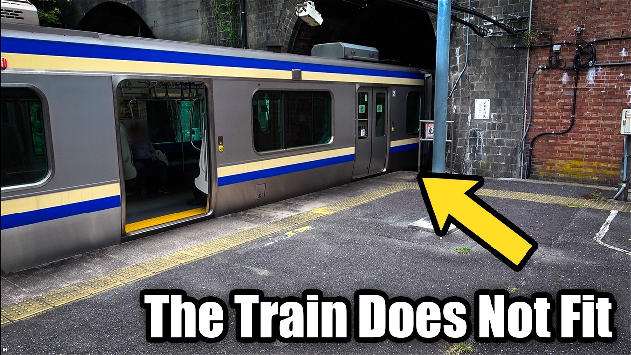 Japan's Train Station Where the Trains Dont Fit!!! - Visiting Taura Station 🇯🇵