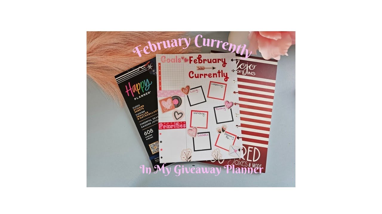 “💕 Whimsical Valentine’s Day Currently Page! Decorative Planning/ Plan with Me! #CurrentlyPage