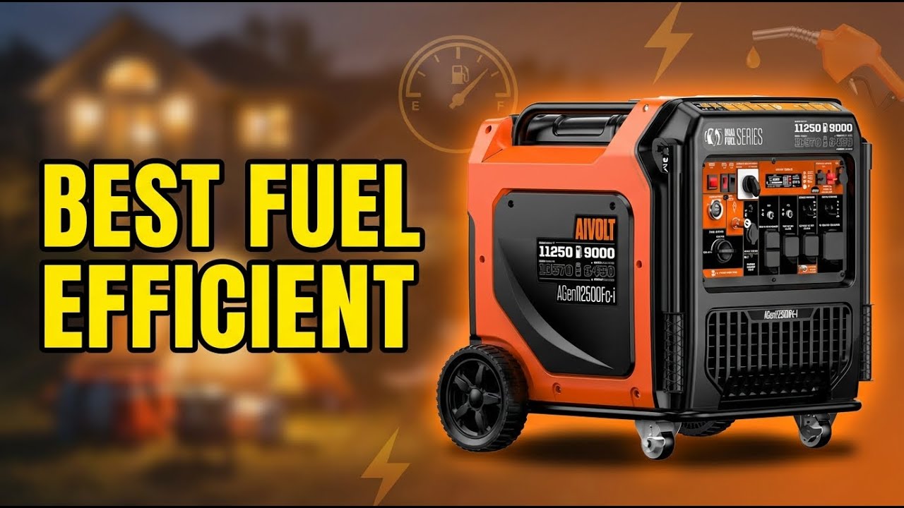 Best Fuel Efficient Generator 2026: Top 4 Models Tested by Power Expert (19+ Hour Runtime)