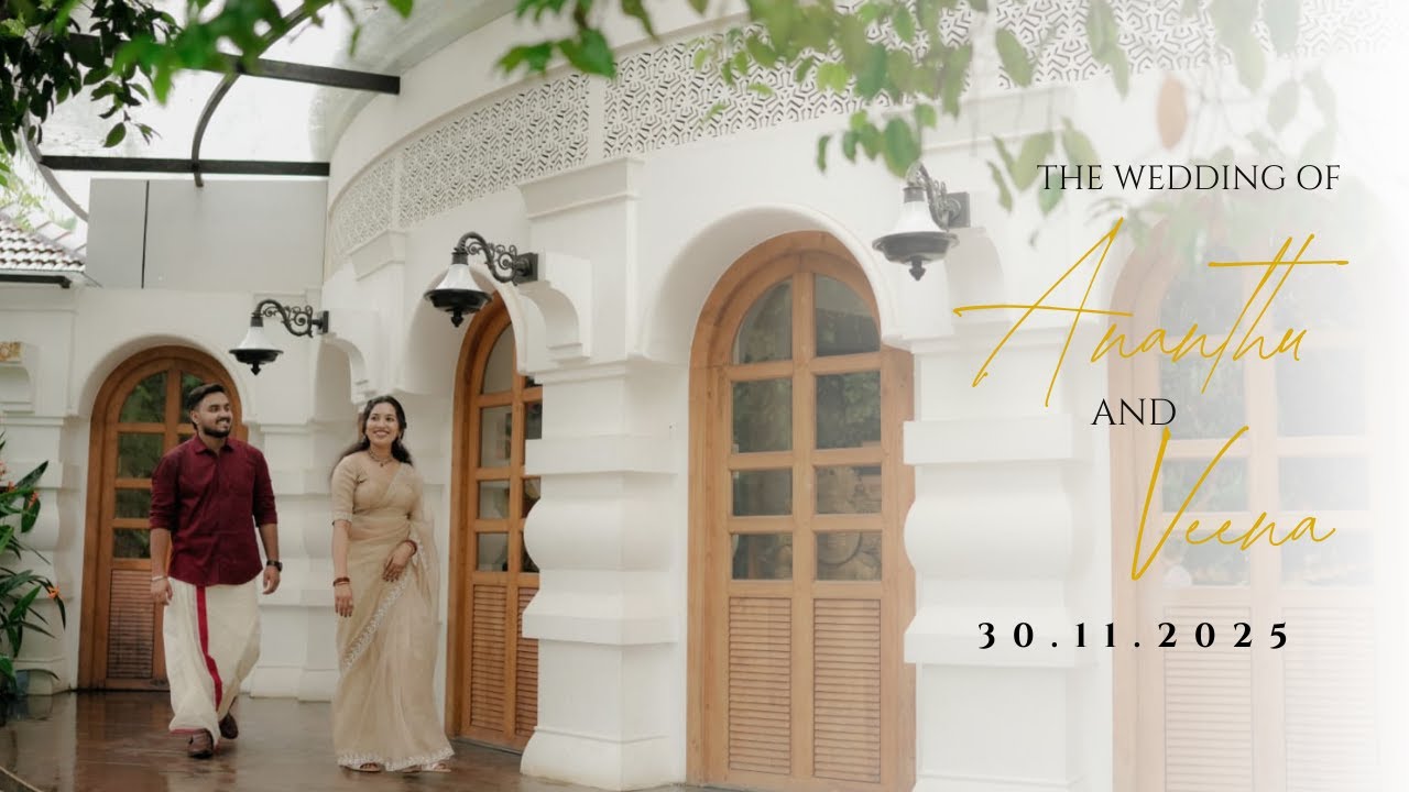 Save The Date video| Traditional Hindu Kerala Style Wedding Pre-Shoot |ANANTHU | VEENA