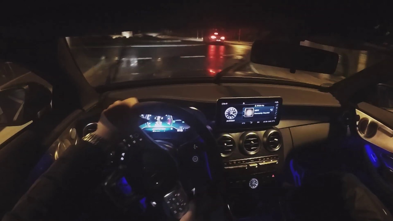 Mercedes C63s AMG (2019) POV Night Drive (Pure Sound) 4K || Asys