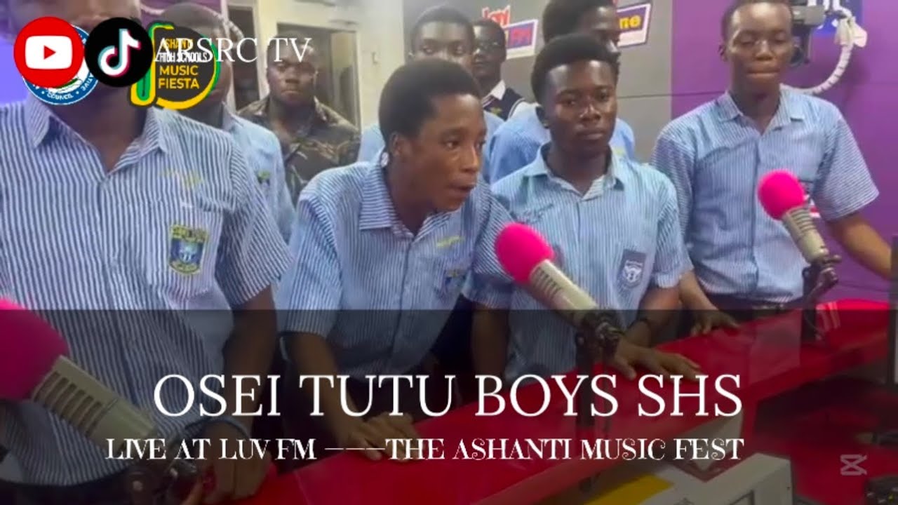 Osei Tutu boys SHS live at Luv fm || Ashanti Music Fiesta 2025 🔥