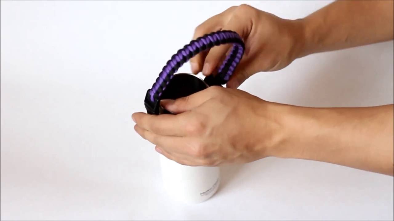 WaterFit Paracord Handle Instruction for HydroFlask botlles
