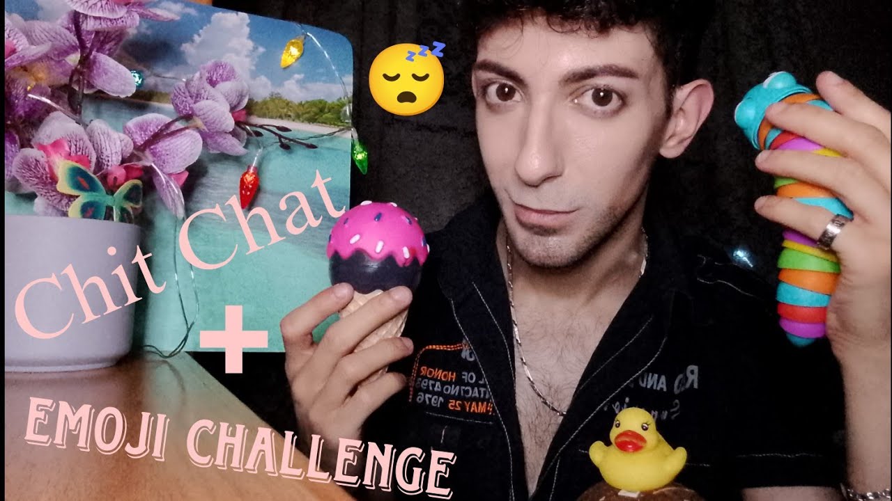 GREEK ASMR/Ελάτε να σας πω τι μου συνέβη 🥲/Χαλαρωτικό Chit Chat με emoji challenge 😴💤