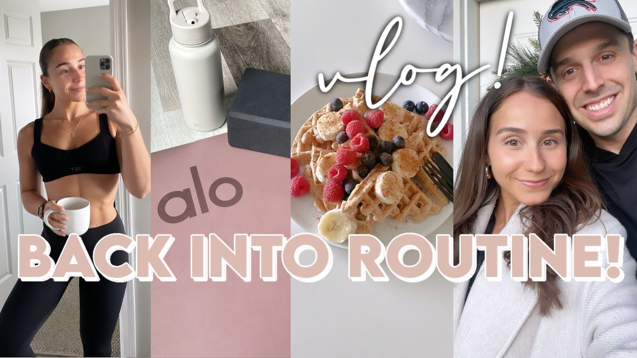 BACK INTO ROUTINE | Honeymoon Update, Protein Waffles, Strength Workout, Wedding Hair Trial, Dinner!