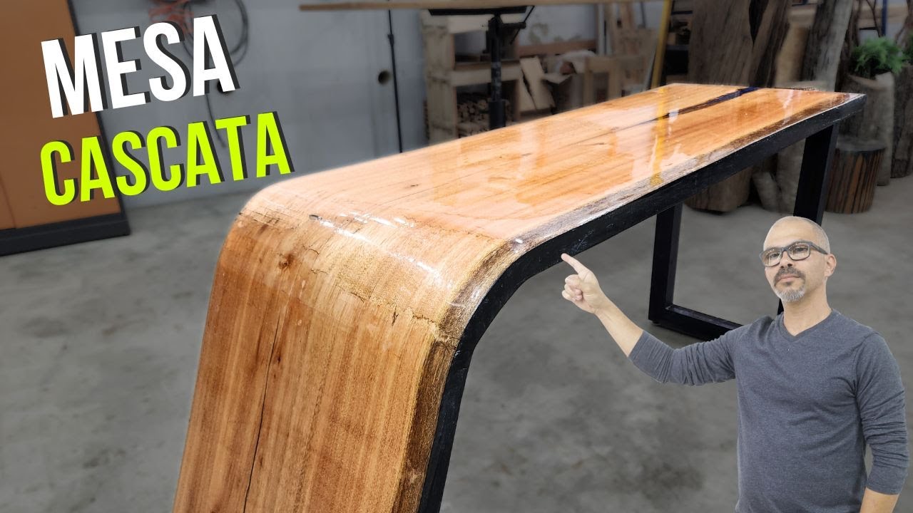 Mesa Cascata com prancha curvada