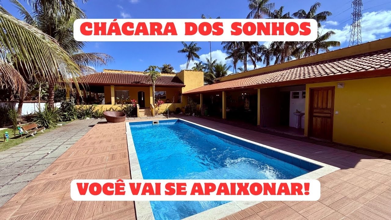 (VENDIDA)  CHÁCARA DOS SONHOS COM 03 QUARTOS, LAGO, PISCINA E ÁREA GOURMET EM ANA DIAS 