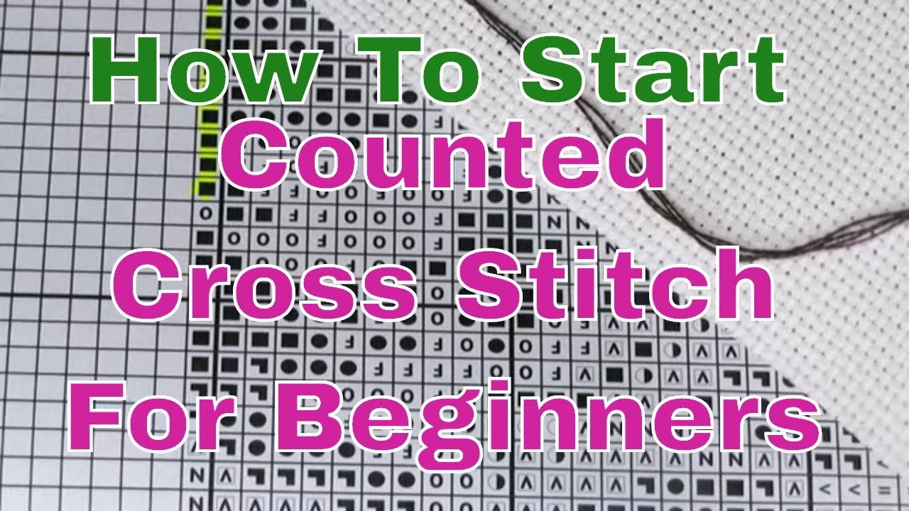 LETISTITCH Cottage Pond  Cross Stitch Tutorial For Beginners