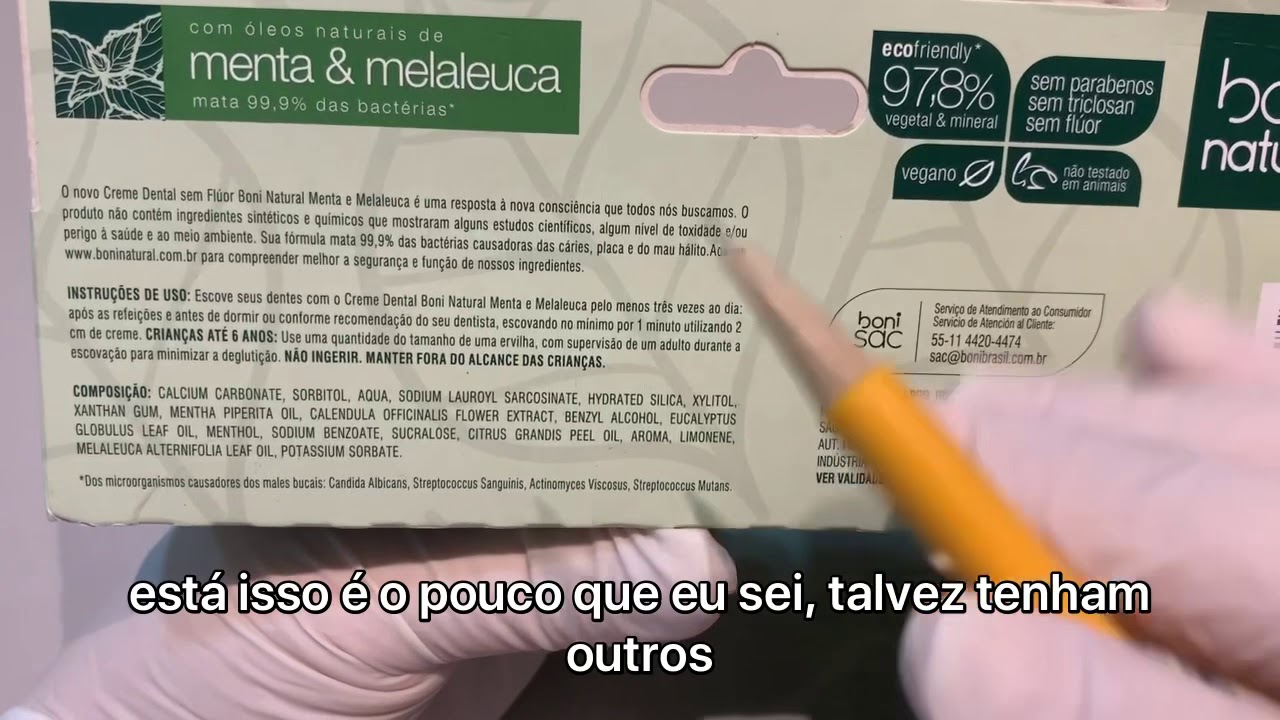Doutora, que pasta devo escolher? Video 03- BONI NATURAL