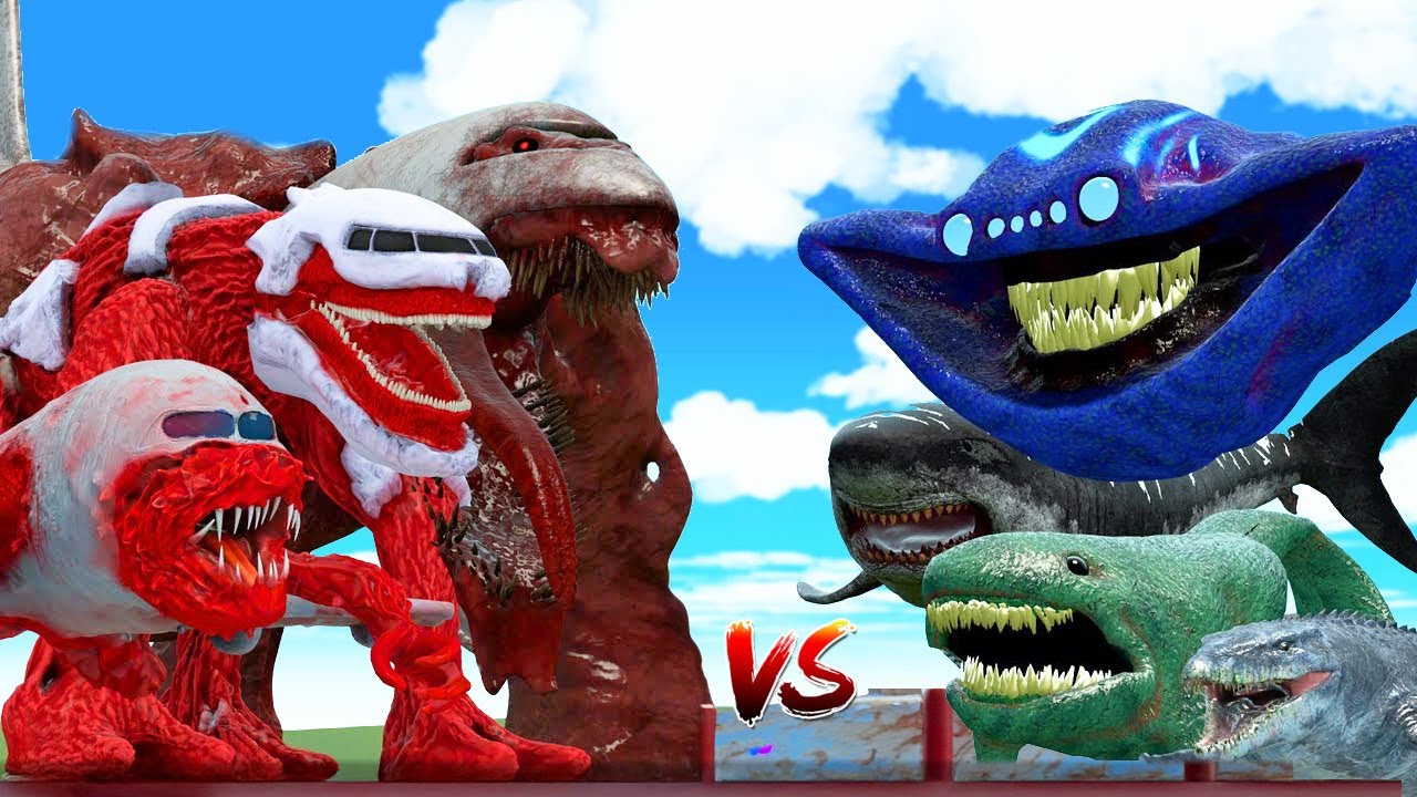 Batalla Epica de Infected Sky (Avion Mutante) vs Monstruos Marinos 😨