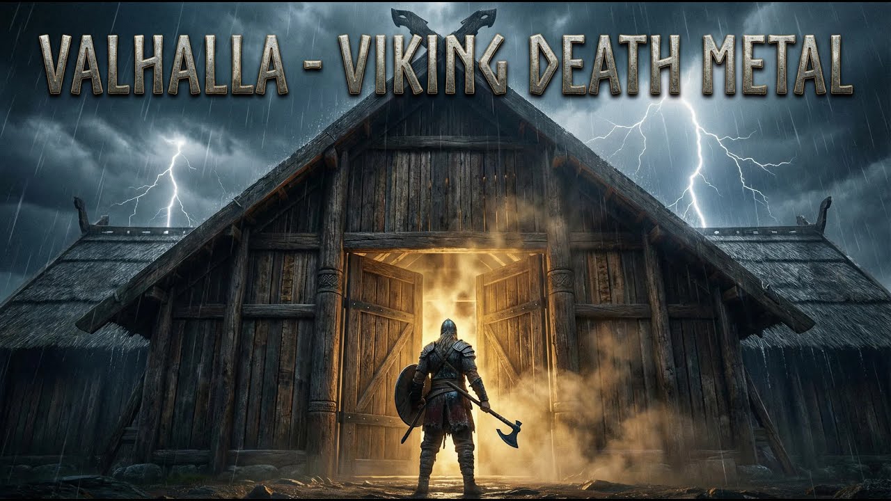 VALHALLA ⚔️ Viking Death Metal | Epic War Drums & Nordic Battle Music (1 Hour of Norse Music)