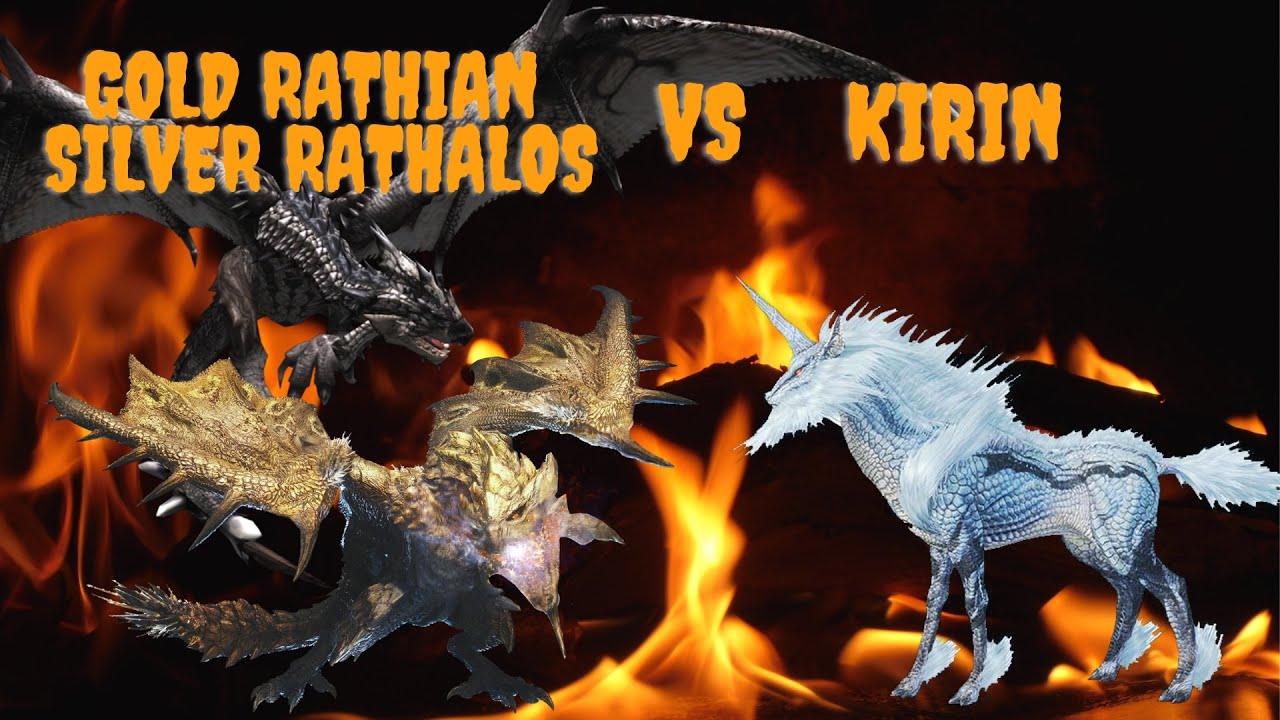[MH Stories] Tower of Illusion Final Battle: Gold Rathian & Silver Rathalos Vs Kirin