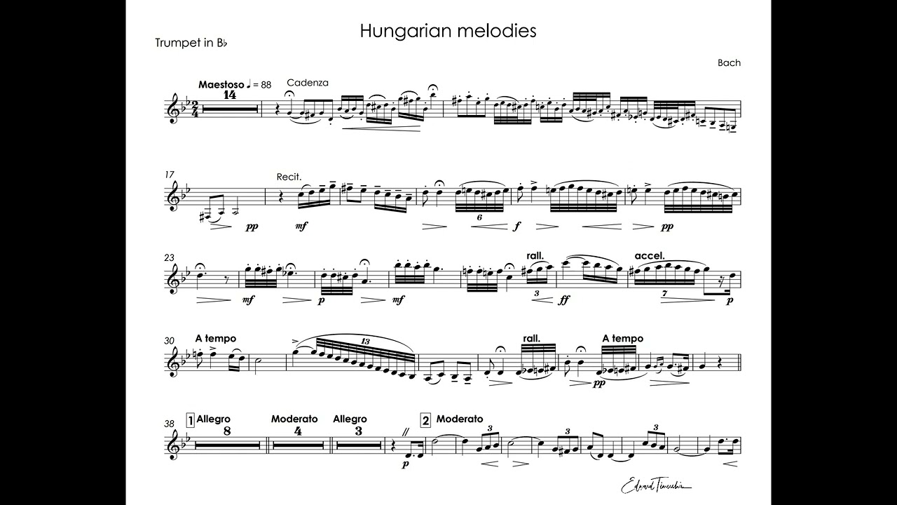 Vincent Bach - Hungarian Melodies - Richard Byrd  trumpet Bb