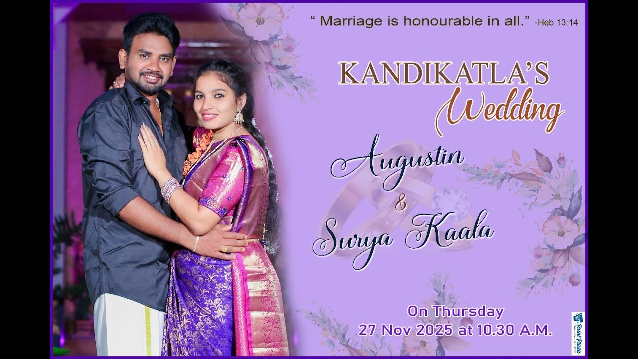 Kandikatla's Wedding Ceremony ||  Augustin & Surya Kaala ||